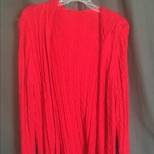 LAST CHANCE! Red Hooded Cardigan